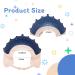 Crown Baby Shower Cap 2PCS Set - Adjustable Hair Washing Guard for Kids - Waterproof Soft Silicone Bath Visor - Blue/Yellow & Red/Blue - Buy Online on GoSupps.com