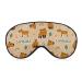 Cartoon Cute Capybara Sleeping Mask Animal Rainbow Soft Sleepmask Adjustable Strap Eye Sleep Mask Light-Blocking Eye Covers for Sleeping Blindfold Eye Cover for Women Men Girls Boys Color-2