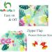 UPF 50+ Baby Girl One Piece Swimsuit with Sun Hat and Sun Protection | Green Flower | 9-12 Months - Buy Online on GoSupps.com
