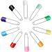 50 PCS Coolrunner Baby Safety Pins - Assorted Color Plastic Head Diaper Pins with Safety Locking Feature - Buy Online on GoSupps.com