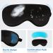 Noncell Silk Eye Mask with Reusable Gel Insert - Hot/Cold Therapy for Dark Circles - Black - Buy Online on GoSupps.com