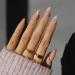 Sethexy abstract almond shape false nails french press on nails swirl fingernails 24st acrylic nails to stick on for women and girls rosa4