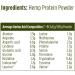 Pulsin Natural Unflavoured Vegan Hemp Protein Powder 250g - High Protein Low Carb Superfood - Gluten Free Dairy Free - Omega 3 Rich - Buy Online on GoSupps.com