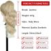 50cm Blonde Ponytail Extension - Long Curls with Clamp - Realistic Synthetic Hair Braid 613# - Buy Online on GoSupps.com