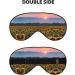 Buy SSIMOO Sunflower Sun Print Double-Sided Eye Mask | Soft Light Blocking for Better Sleep Quality - Buy Online on GoSupps.com