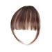 Bangs Hair Clip Brown Black Clip on Bangs Hair Extensions Fake Bangs Hair Wispy Bangs Hair Clip Fringe with Temples Hairpieces Curved Bangs Bangs Clip in Hair(Color:2-33)