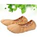 Gleavi Foldable Ballet Dance Shoes | Ballet Slippers for Gymnastics & Yoga - Hard Toes Child Size 33 - Brown - Buy Online on GoSupps.com