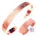 LONGRN-Pure Copper Magnetic Ring & Bracelet Adjustable Size for Women