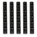 Lurrose 5pcs Nail Art Pen Rack Nail Brush Holder 5 Grid Nail Polish Pen Rest (Black)