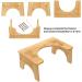 DORPU Bamboo Squatting Toilet Stool - Anti Slip Bathroom Stool for Adults - 350 lbs Load Capacity (9 inches) - Pack of 1 - Buy Online on GoSupps.com