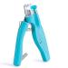 Pet nail clipper with LED light dogs claw cutter nail file claw care for medium & small dogs and cats professional nail cutters sharp blade safe blue with LED light