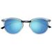 OPULIZE Met Large Comfortable Clear Black Arms Blue Mirrored Lens Mens Womens Sun Readers Reading Glasses UV400 S60-C +3.00 +3 00 Dioptrien Clear Front With Black Arms