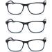 MMOWW 3-Pack Reading Glasses for Men & Women | Anti-Blue Light Computer Glasses with Spring Hinges - +3.0 Power - Buy Online on GoSupps.com