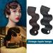Bangs Hair Clip Finger Wave Bangs Clip In Bangs 10" Vintage Ripple Bangs Synthetic Hairpieces Black Retro Hand-pushed Bangs for Photography Cosplay Costume Party Bangs Clip in Hair (Color : A) - Buy Online on GoSupps.com