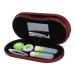 Solustre 1 set of sunglasses travel bag Double glasses case contact lens tanks for sunglasses organizer-etui lens box holder fine fleece main travel items men and women
