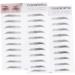 FOMIYES 4 Pcs 3d Eyebrow Stickers Beauty Kit Stickers Waterproof Hair Like Eyebrows 4d Cosmetic Stencil 1 count (Pack of 1) Blackx2pcs - Buy Online on GoSupps.com