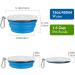 Pawaboo Foldable Dog Bowl 2 Pack 450ml Travel Bowls for Dogs | Portable & Lightweight Pet Accessories - Buy Online on GoSupps.com