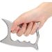 Verdant Touch Acupuncture Scraper - 304 Stainless Steel Gua Sha Board for Body Massage & Health Care - 15cm Long - Buy Online on GoSupps.com