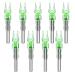XLZKJ 9PCS S Lighted Nocks for Arrows with .244 Inside Diameter Automatic Compound Bow Arrow Nocks for Hunting Shooting Green