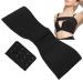 Adjustable Post Surgery Breast Band Stabilizer Breast Augmentation Support Band Wrap Bandage, Breathable Light, Gather Chest, Prevent Hunchback, Speed Up Postoperative Repair (Black)(XXL) 2X-Large