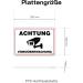 NOTLOK Safety Work Video Surveillance Sign - UV-Resistant Security Warning - 30x20 cm - Ideal for Private Property Offices & Shops - Buy Online on GoSupps.com