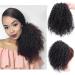 Buy Afro Kinky Curly Clip In Ponytail Wig - 25cm 120g - Natural Black Extensions for African Hair - Buy Online on GoSupps.com