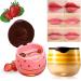Honey & Strawberry Lip Care Set - Exfoliating Lip Masks for Dry Lips, Moisturizing Balm with Brush, Anti-Wrinkle Formula for Aging Lips - Buy Online on GoSupps.com
