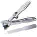 Nail Clippers Extra Large Heavy Duty Wide Jaw Opening No Splash Fingernail Cutters Long Handle with Catcher File