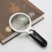 XENITE Glass High-Definition Glass with Lamp 20 Times Hand-held High-Power Children's Old Man Reading Maintenance Identification 10 Times Glass Volume 210 103 30mm OfficeProducts Magnifier - Buy Online on GoSupps.com