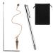 3 pieces of culverts copper and copper pendulum spy cone with 2 inserable paranormal dining rod with copper handle 1 pendulum trailer for ghost hunting energy healing water white (silver)