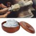 Wooden Shaving Bowl with Lid - Professional Wet Shaving Brush Mug | Ideal Hairdressing Tool for Men - Buy Online on GoSupps.com