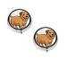 (Funny Dachshund Dog) Round Pill Box 3 Compartment Pill Box Mini Decorative Pocket Purse Portable Travel Medicine Tablet Vitamin Holder Organizer Pill Case