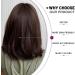 Esmee 14 Short Dark Brown Wig with Bangs for Women - Natural Synthetic Hair for Daily Wear, Parties, and Cosplay - Slightly Curly Ends - Pack of 1 - Buy Online on GoSupps.com