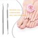2 Pcs Stainless Steel Cuticle Pusher & Peeler Set for Nail Care | Dual Head Nail Scraper for Fingernails & Toenails - Professional UV Gel Polish Remover Tool - Buy Online on GoSupps.com