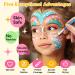Janolia Face Painting Kit for Kids - Rainbow Split Cake & Water Activated Body Paint | Ideal for Halloween Carnival & Easter - Buy Online on GoSupps.com