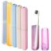 Sivono 6 PCS Toothbrush Case Toothbrush Case Food Grade PP Easy to Clean Portable for Travel Camping