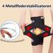 Anampion Knee Brace for Men & Women - Adjustable Velcro Patella Opening Supports Swollen ACL - XL Black - Buy Online on GoSupps.com