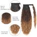 22 Inch Corn Wave Ponytail Extension - Clip-In Wavy Curly Heat Resistant Hairpiece (Brown to Blonde #6T27) - Buy Online on GoSupps.com