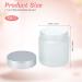 NICENEEDED 100ml Frosted Glass Jars with Lids Empty Round Sample Jar Pot Sample Storage Containers Refillable Travel Eye Cream Jars Pot for Cosmetics Scrubs Makeup Face Cream Lotion - Buy Online on GoSupps.com
