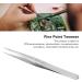 Stainless Steel Tweezer Fine Tip Tweezers Industrial Fine Point Tweezer Stainless Steel Point Tweezer Industrial Tweezers (10L) - Buy Online on GoSupps.com