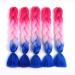 Showjarlly Jumbo Braid Art Hair Extensions - 24 Ombre Kanekalon Braid (5 Pack) for Crochet Twists & Box Braids - Peach Light Pink Royal Blue - Buy Online on GoSupps.com