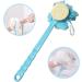 Long Handle Loofah Back Scrubber Shower Brush for Skin Exfoliation - Men and Women - Buy Online on GoSupps.com