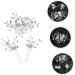SOESFOUFU 1 Set rhinestone barrettes for women rhinestone headpiece for women wedding headpiece for bride floral suit bride headpieces for wedding white outfit Miss hair pearl flower - Buy Online on GoSupps.com