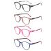 BOSAIL 4 Pack Reading Glasses Blue Light Filter Glasses Lightweight Comfortable Reader Value Designer Style Men Women 2.0 4 Colors 2.0 x