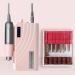 30 000RPM Portable Nail Drill Machine Professional Electric E-File Nail Drill for Acrylic Gel Nails Manicure/Pedicure - Salon or Home Use Nail Buffer Manicure Pedicur Pink - Buy Online on GoSupps.com