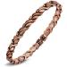 Jeracol Ladies Copper Bracelets 99.99% Pure Copper Magnetic Bracelet for Women Adjustable Bracelet Length with Included Sizing Tool Fish Tail Design