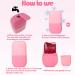 Silicone Ice Roller for Face and Eyes - Facial Beauty Tool for Skin Care, Pore Shrinking, and Skin Brightening (Pink) - Buy Online on GoSupps.com