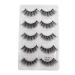 5 Pairs Artificial Eyelashes Set Cocohot Cross Pattern False Eyelashes Natural Long False Eyelashes (5 Pairs) (A) (C)