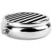 Black & White Stripe Mini Pill Box - 3 Compartment Travel Organizer | Portable Medicine Case for Home & Office - Buy Online on GoSupps.com