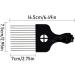 Metal Afro Comb Professional Smooth Hair Pick Comb Wide Tooth Hair Pick Comb Afro Pick for Curly Hair Hairdressing Styling Tool Pack of 1 - Buy Online on GoSupps.com